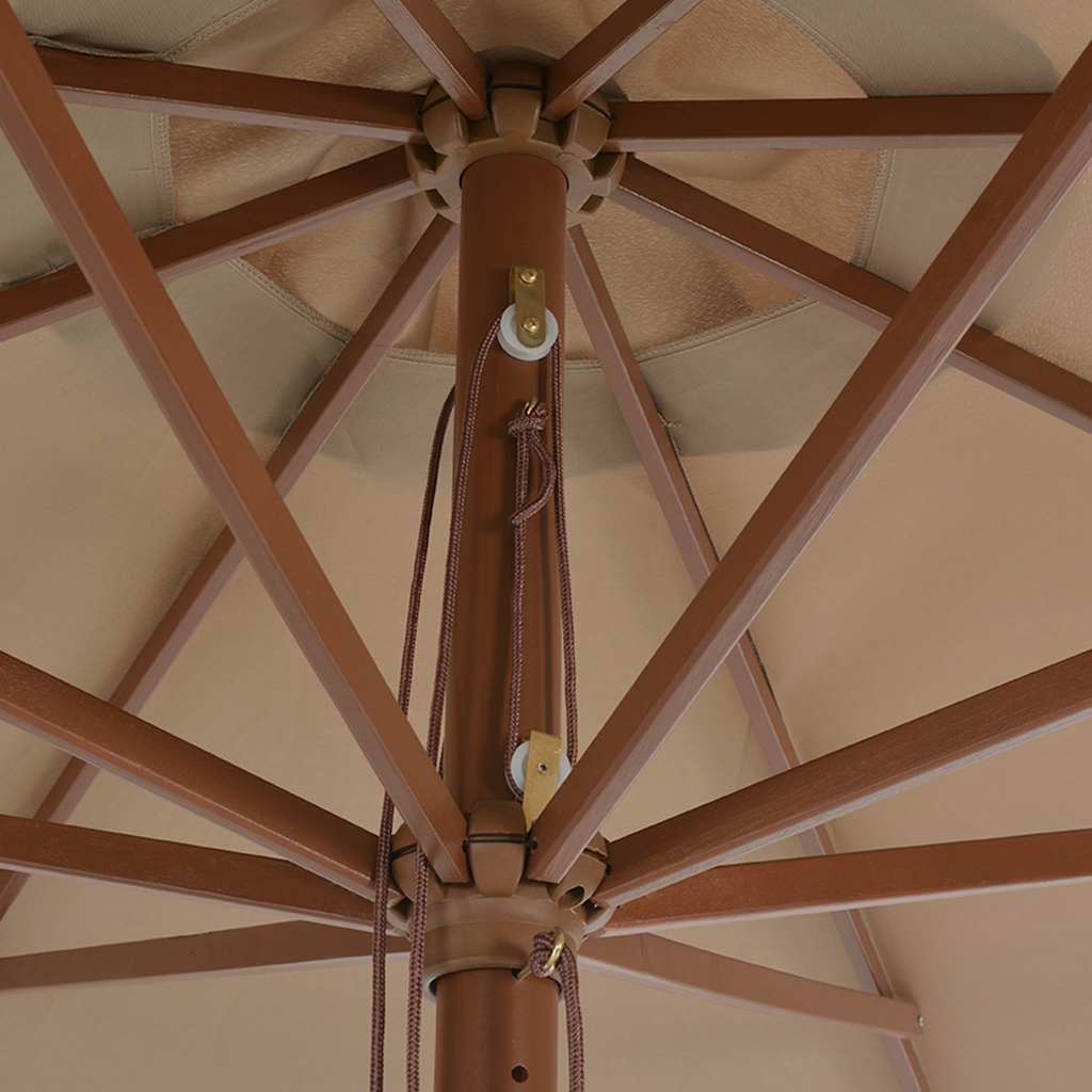 Sodo skėtis ARMAND, taupe, 350x240cm