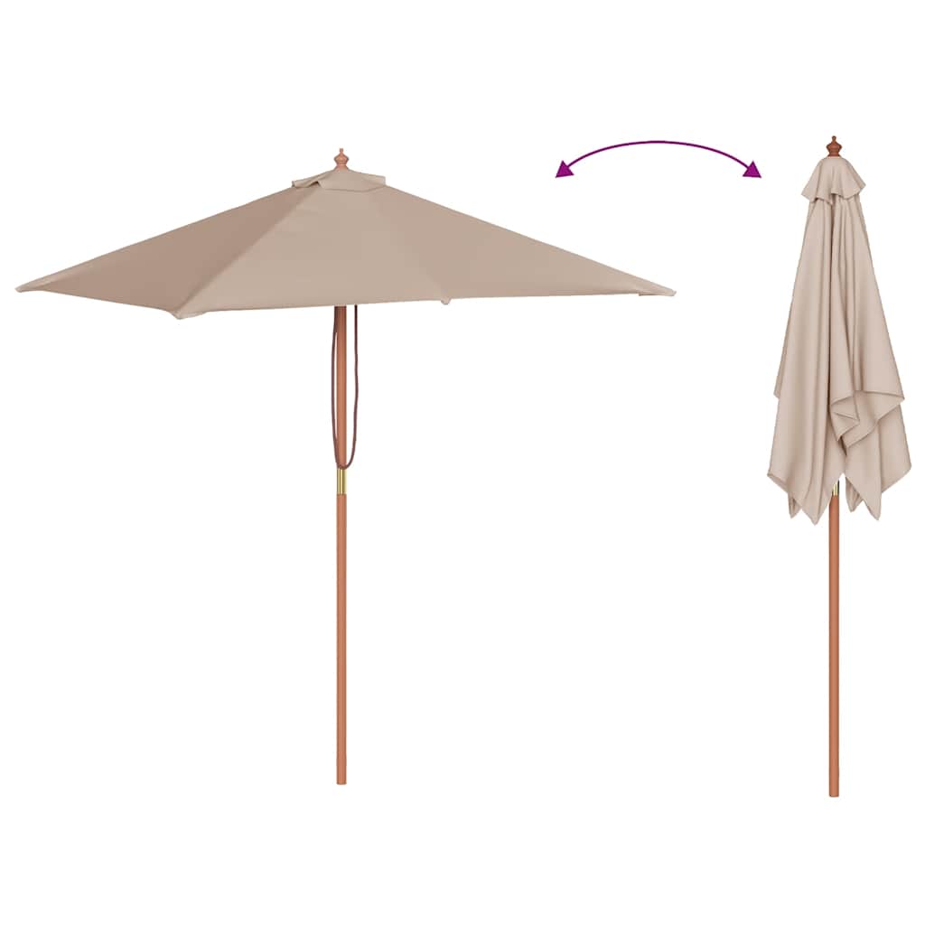 Sodo skėtis ARNOLD, taupe, 150x200x235cm