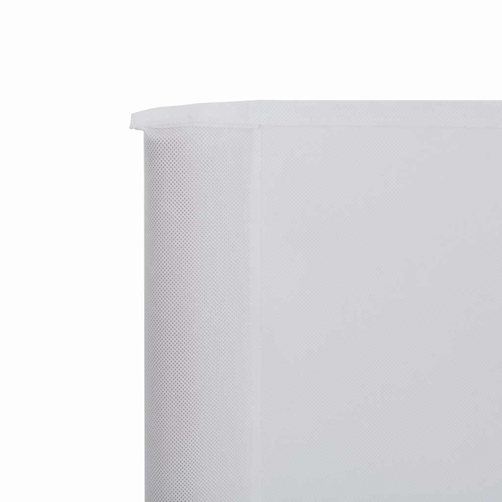 Uždanga nuo vėjo, balta, 400x120cm, audinys, 3 plokštės