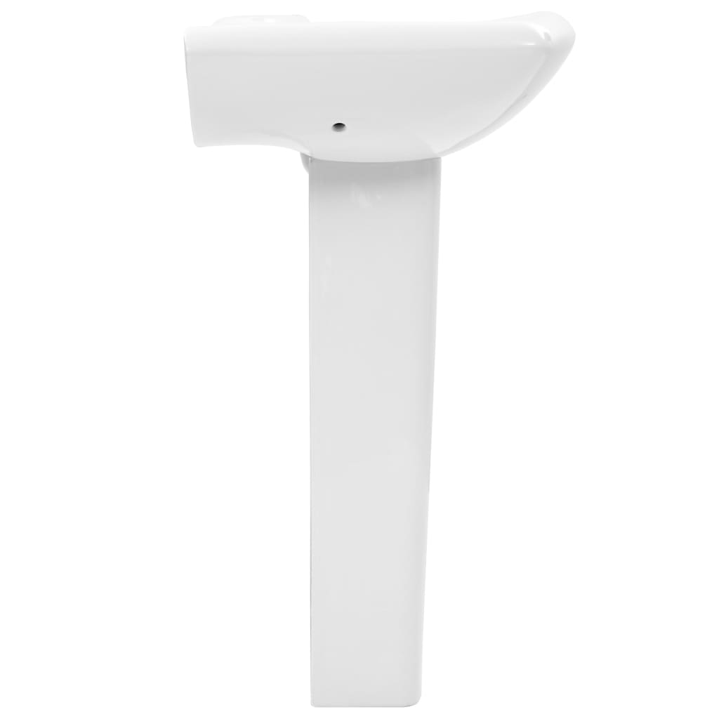 Freestanding washbasin with pedestal, white, 580x470x200 mm, ceramic.
