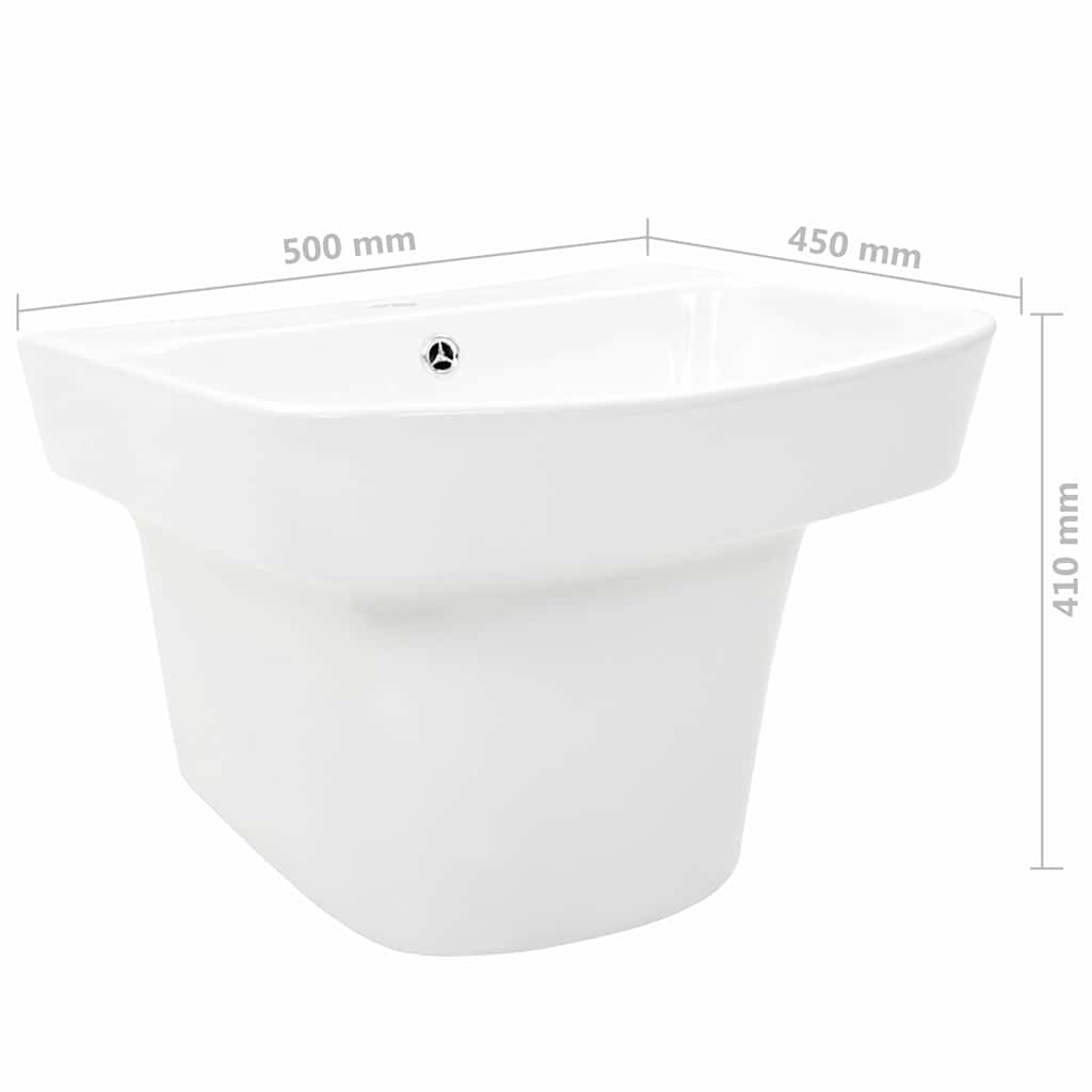 Kriauklė Balta 50 x 45 x 41 cm Lakuota keramika