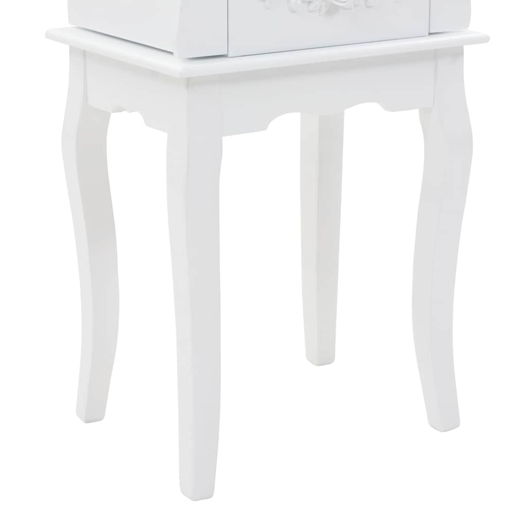 Pastatoma spintelė papuošalams, balta
