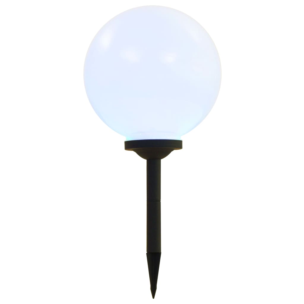Solar-powered outdoor LED lamps, 2 pcs., 30cm