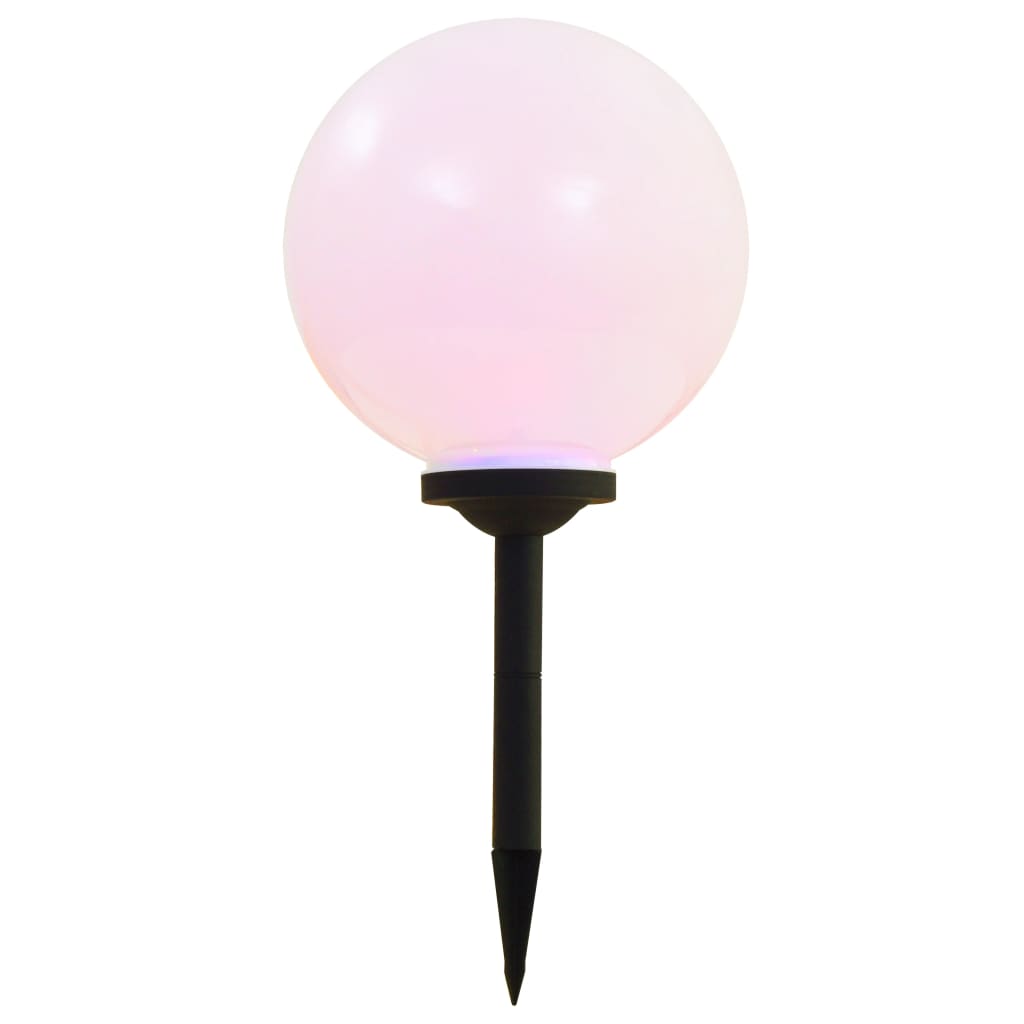 Solar-powered outdoor LED lamps, 2 pcs., 30cm