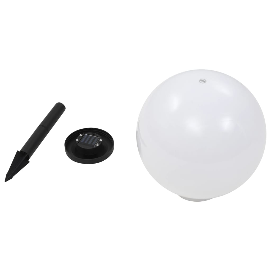Solar-powered outdoor LED lamps, 2 pcs., 30cm
