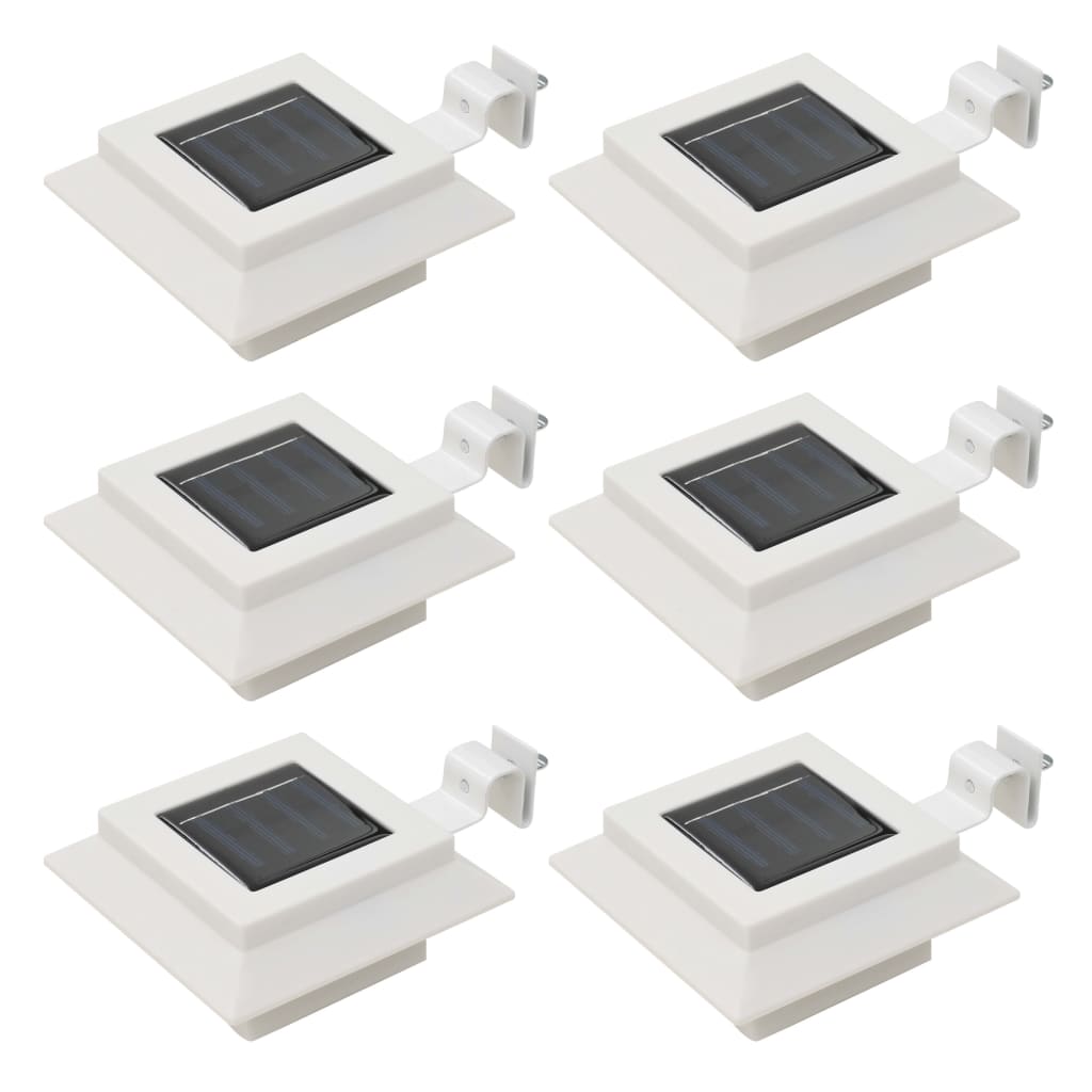 Ar saules enerģiju darbināmi āra LED gaismekļi, 6 gab., 12 cm