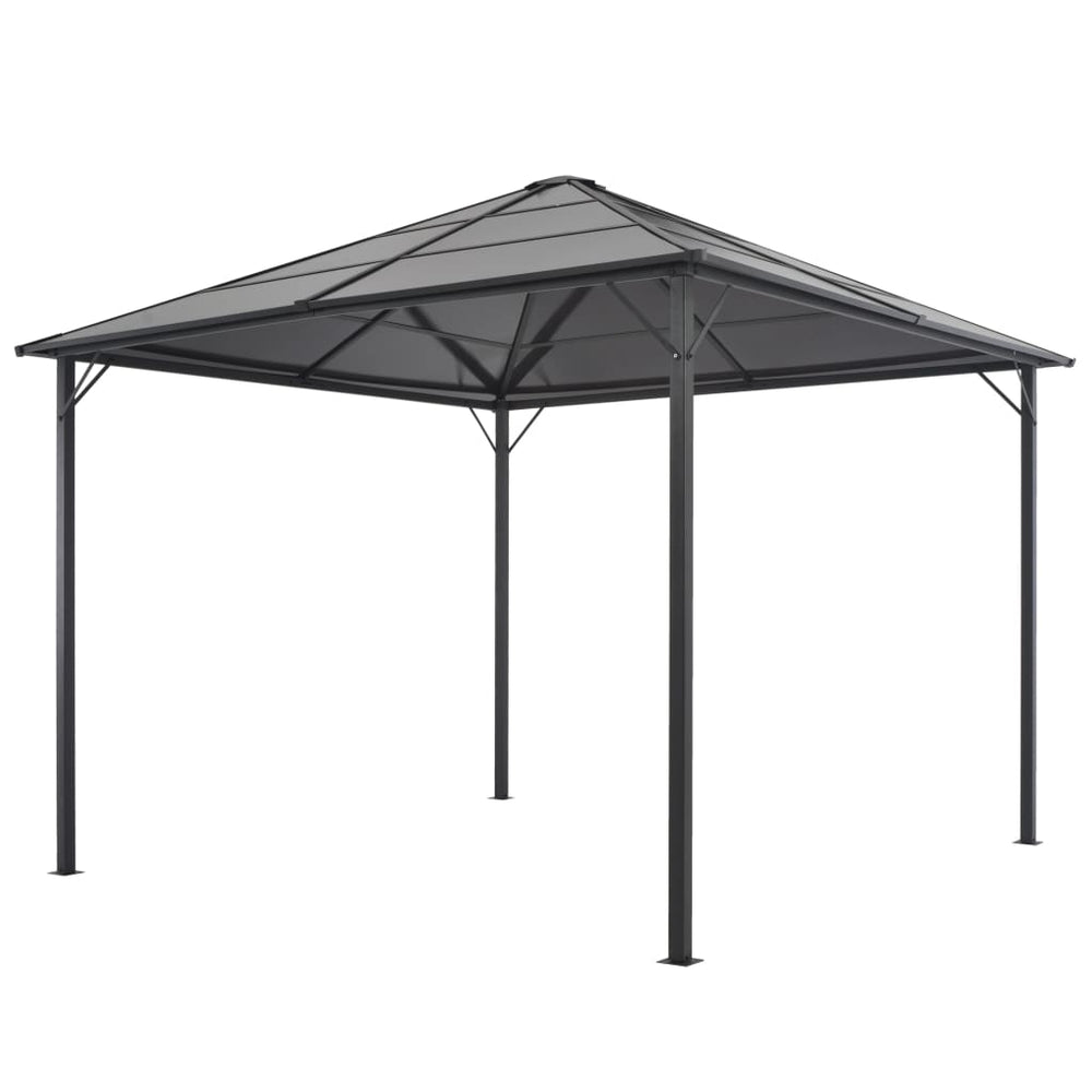 MAXIM Gazebo with roof, anthracite, 3x3m