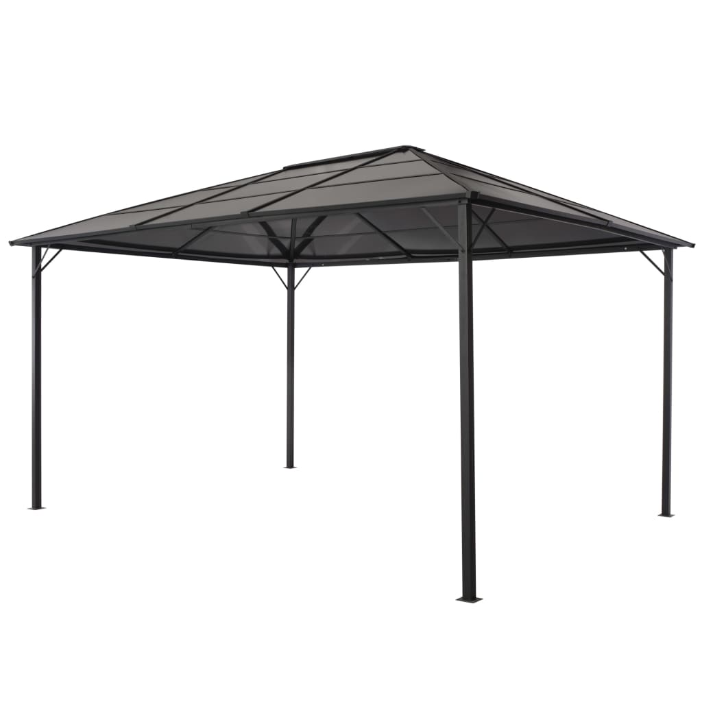 Pavėsinė su stogu MAXIM, juoda, 4x3m