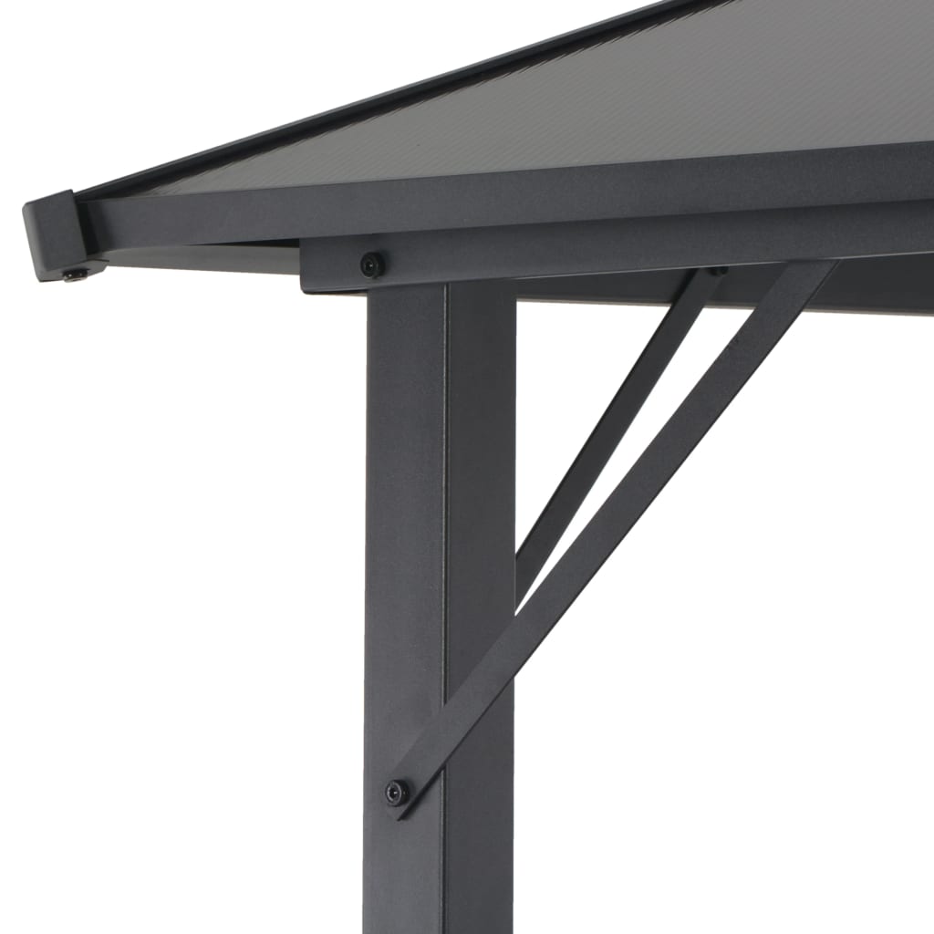 Pavėsinė su stogu MAXIM, juoda, 4x3m