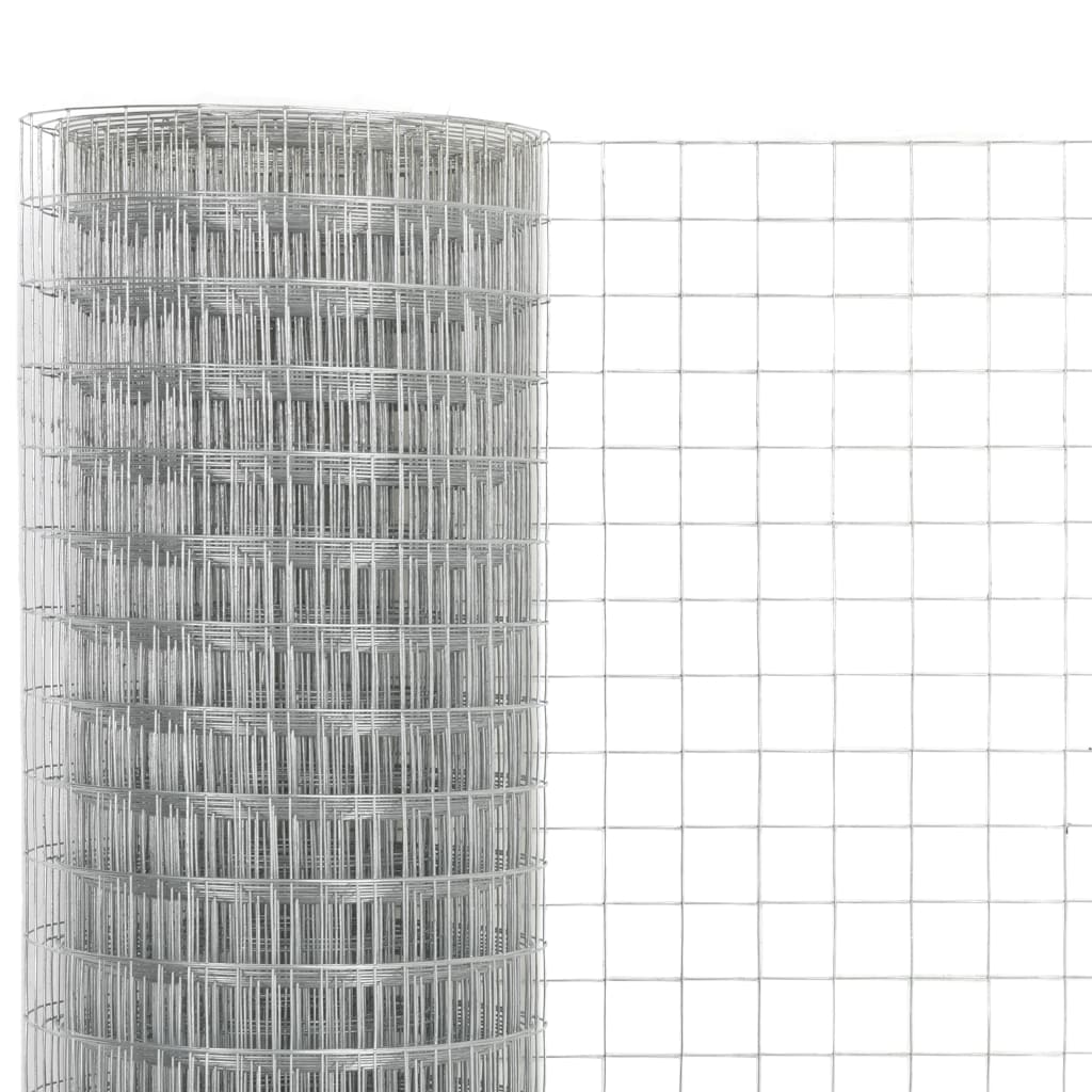 Vielinis tinklas viščiukams, sidabrinis, 10x1,5m, plienas