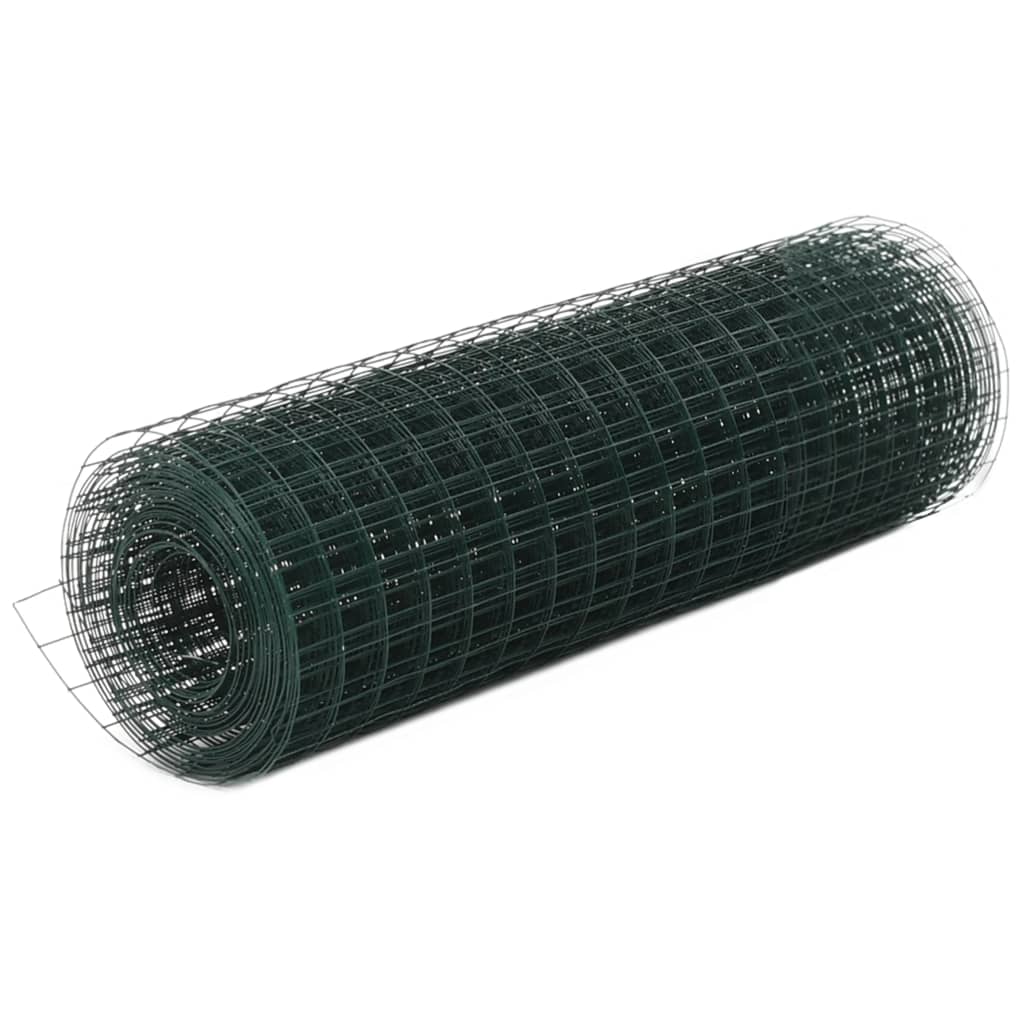 Stieple ar PVC pārklājumu, zaļa, 25x0,5m