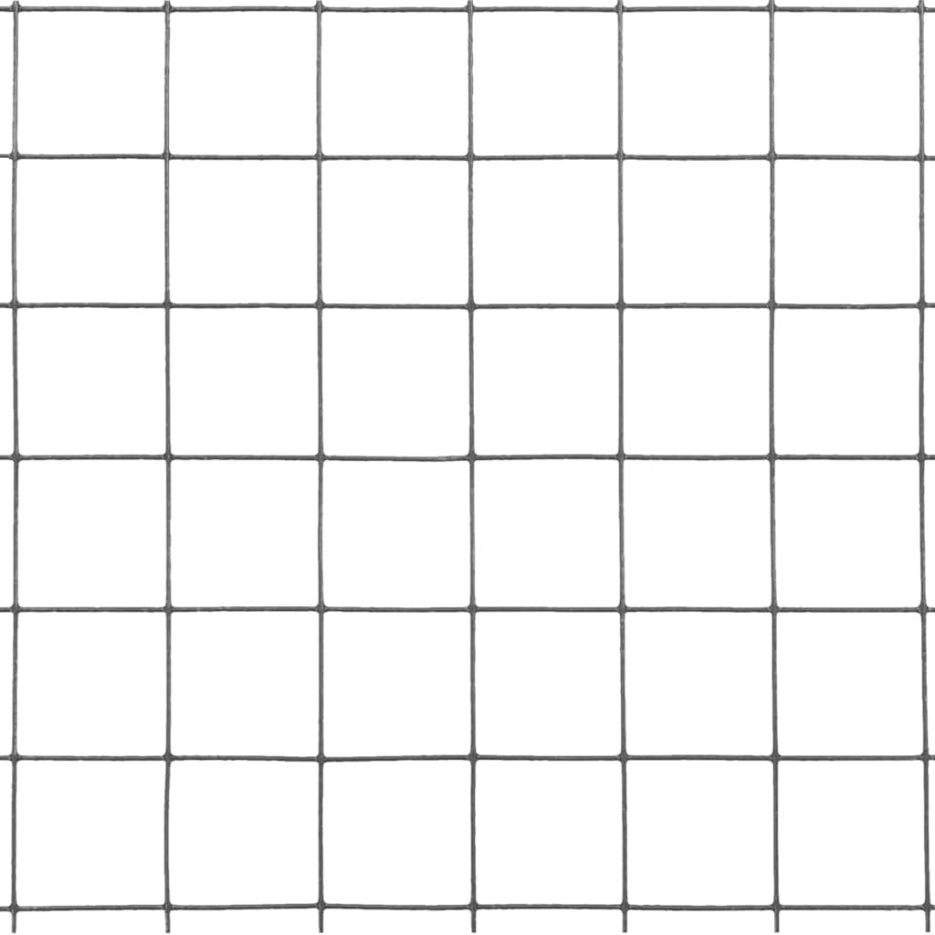 Vielos tinklas su PVC danga, pilkas, 10x1m