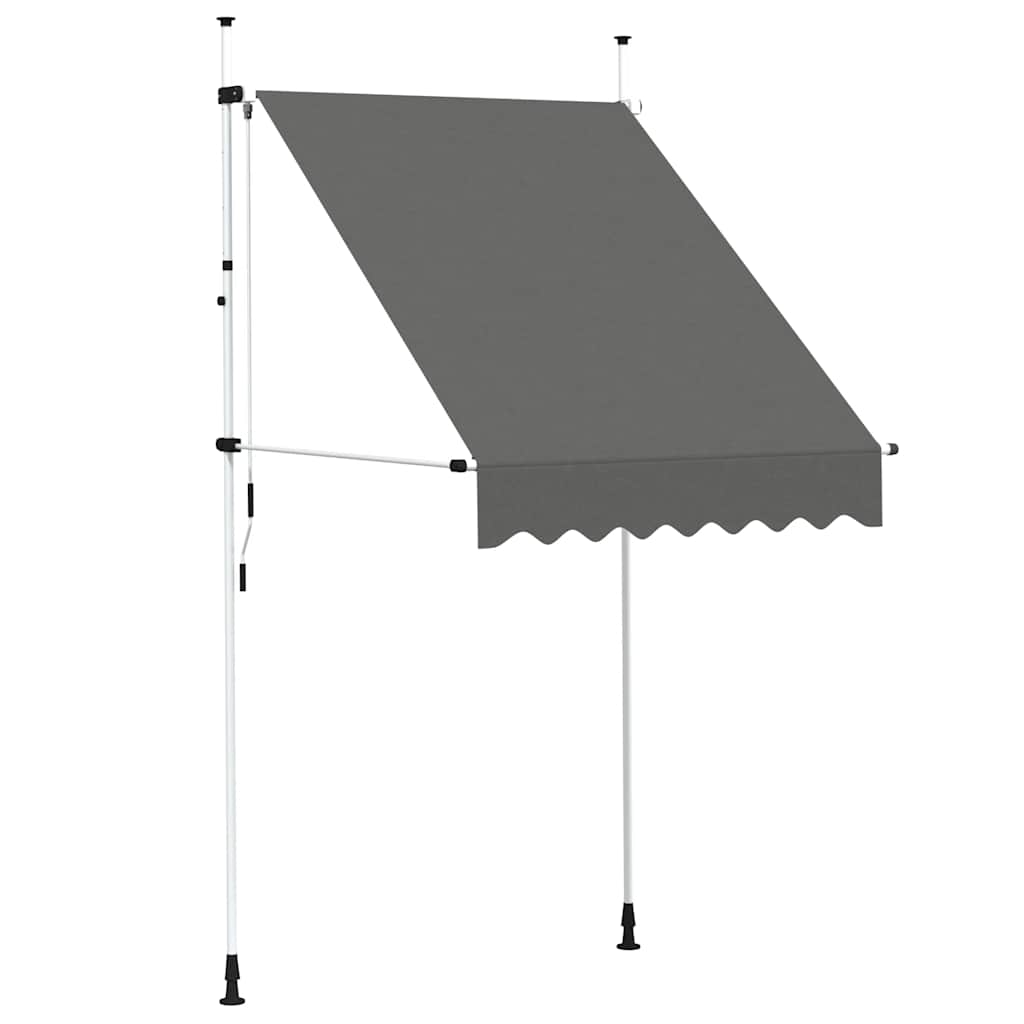 Rankiniu būdu ištraukiama markizė, antracito, 150cm