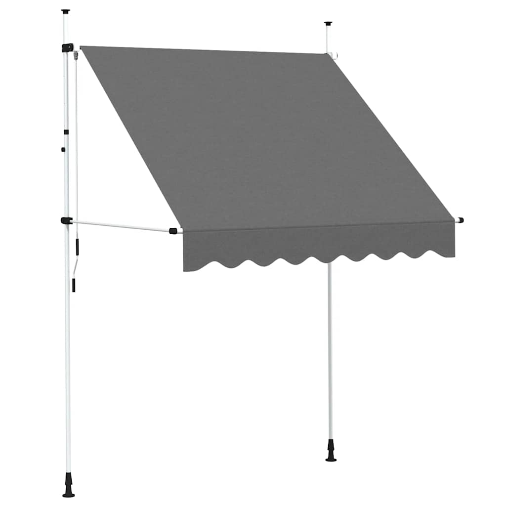 Rankiniu būdu ištraukiama markizė, antracito, 200cm