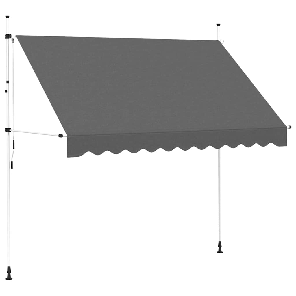 Rankiniu būdu ištraukiama markizė, antracito, 300cm