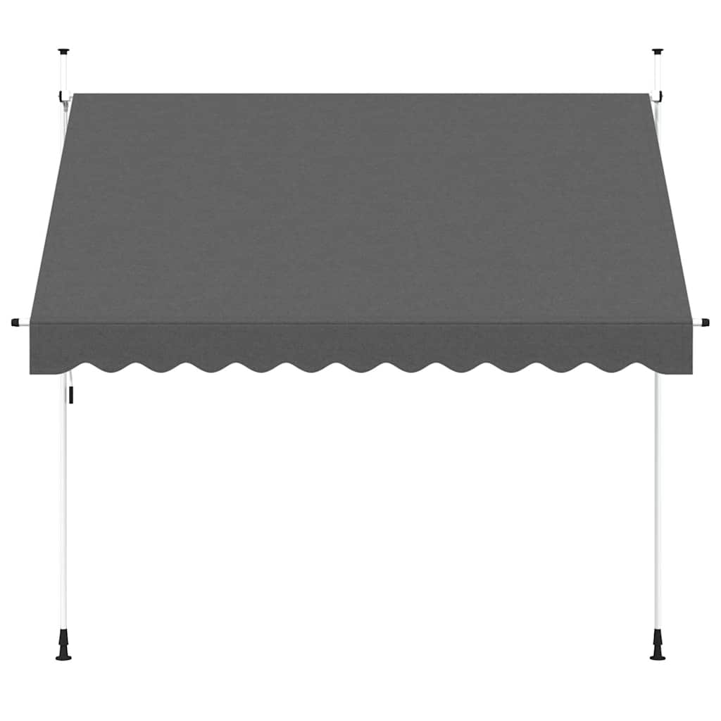 Rankiniu būdu ištraukiama markizė, antracito, 300cm