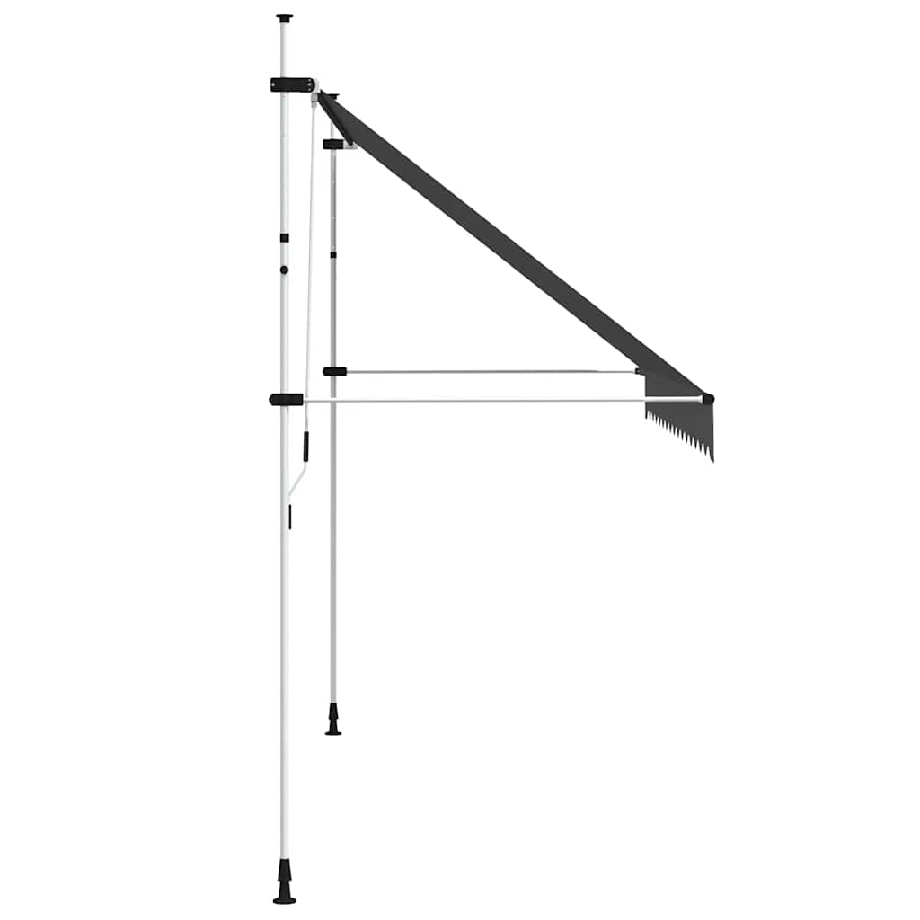 Manual retractable awning, anthracite, 350cm