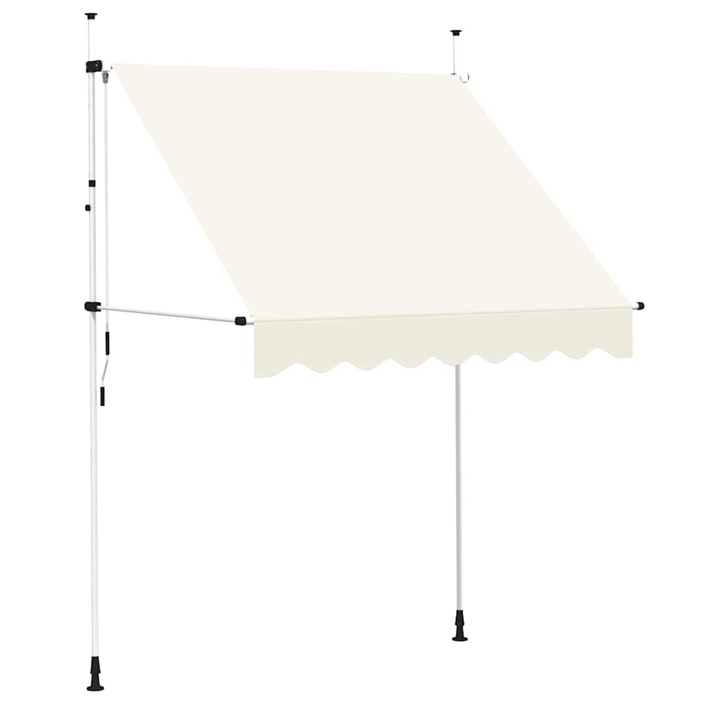 Rankiniu būdu ištraukiama markizė, kreminė, 200 cm