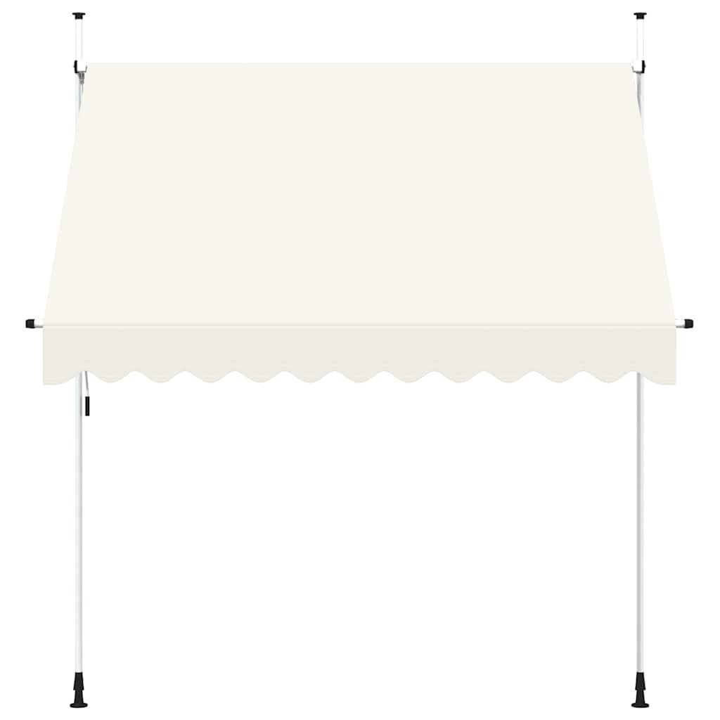 Manual pull-out awning, cream, 250cm