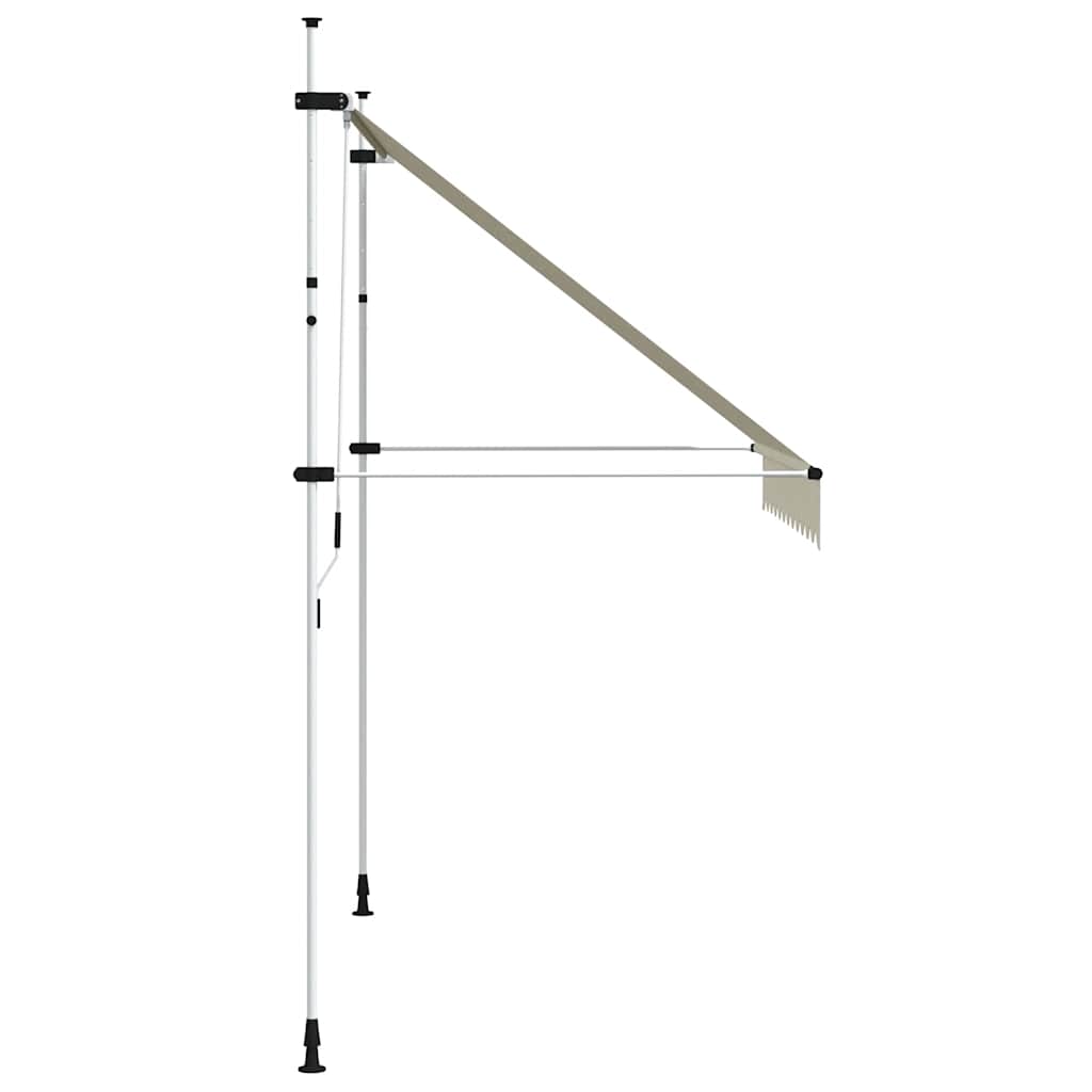 Manual pull-out awning, cream, 250cm
