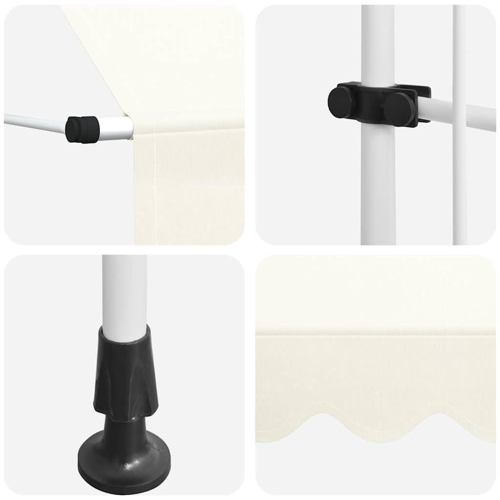 Manual pull-out awning, cream, 250cm