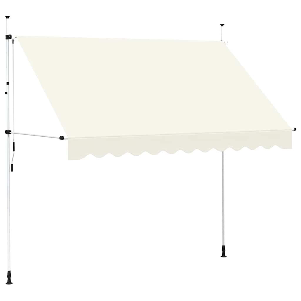 Rankiniu būdu ištraukiama markizė, kreminė, 300cm