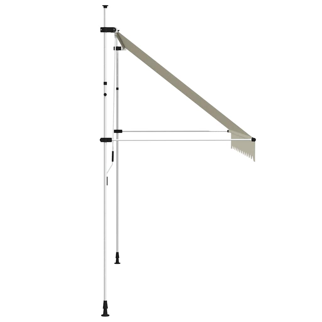 Rankiniu būdu ištraukiama markizė, kreminė, 300cm