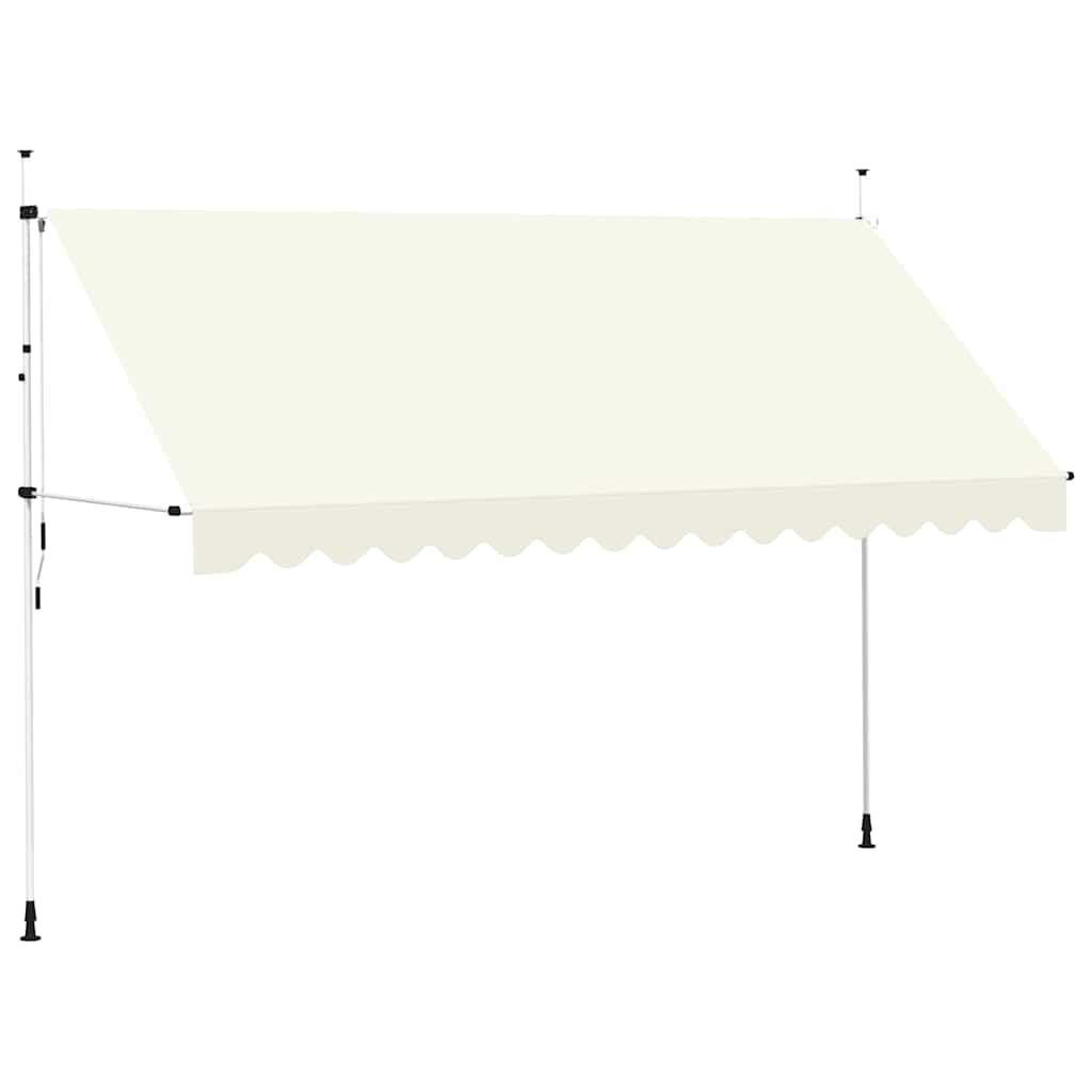 Rankiniu būdu ištraukiama markizė, kreminė, 400cm