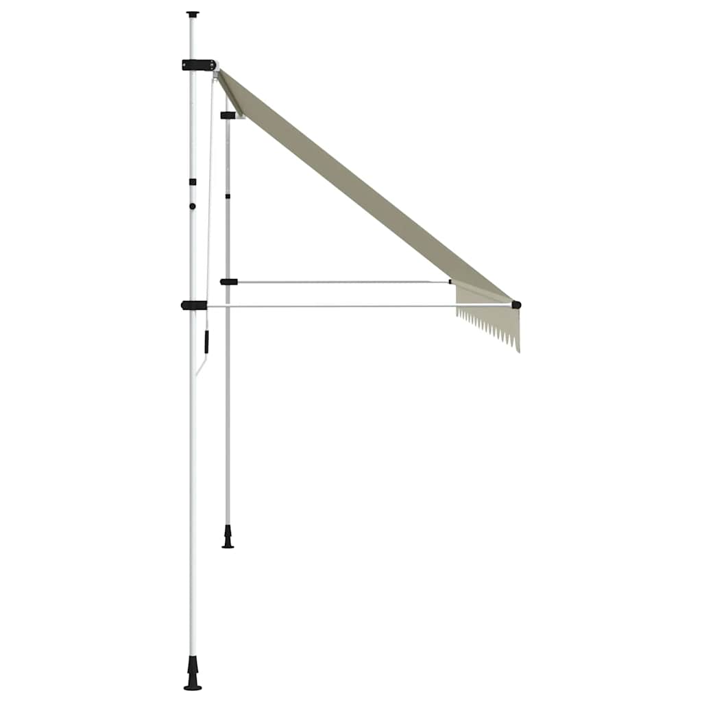 Rankiniu būdu ištraukiama markizė, kreminė, 400cm