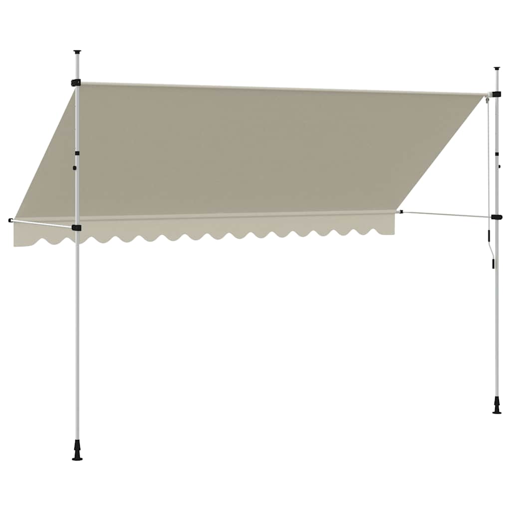 Rankiniu būdu ištraukiama markizė, kreminė, 400cm
