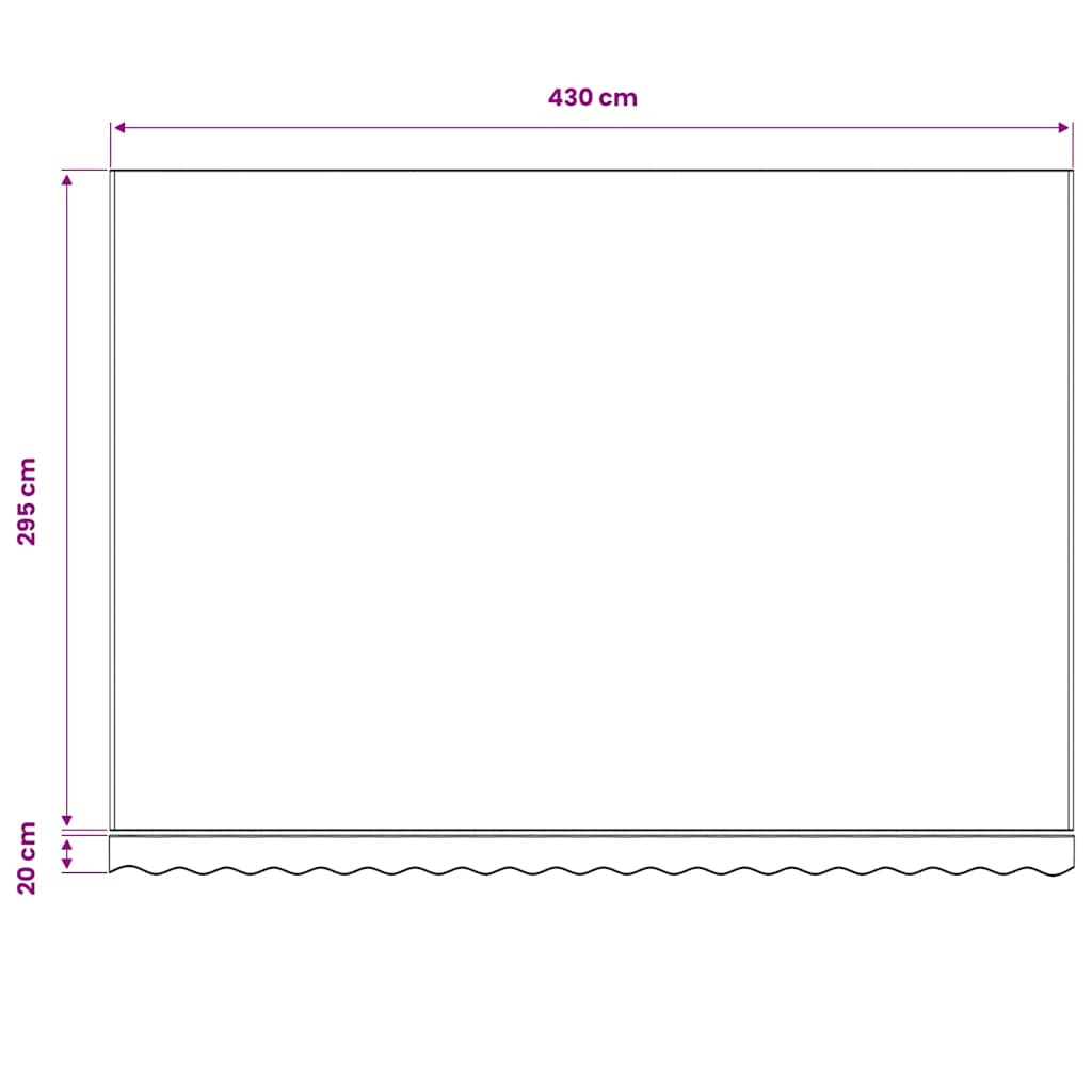 Awning fabric, cream, 450x300cm