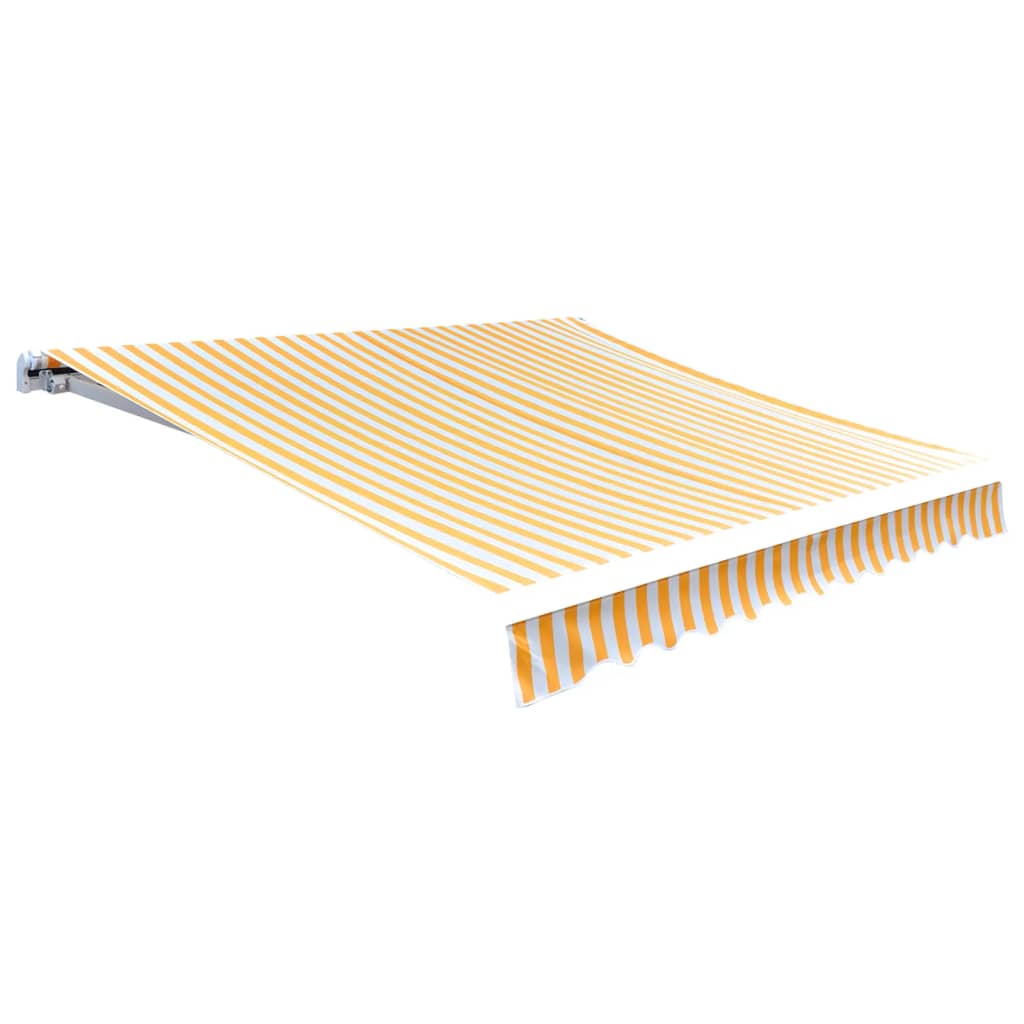 Marķīzes audums, oranžs un balts, 5x3m