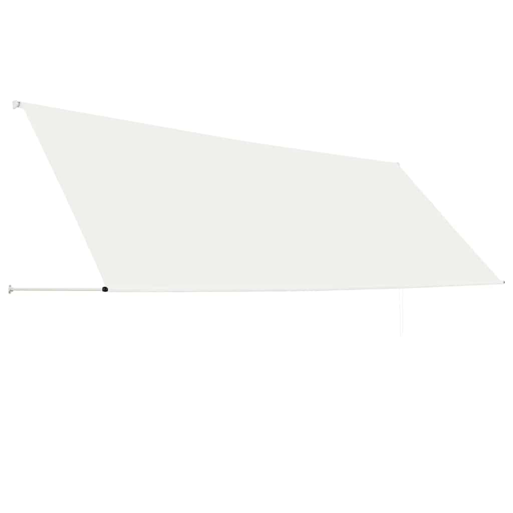 Retractable awning, cream, 400x150 cm