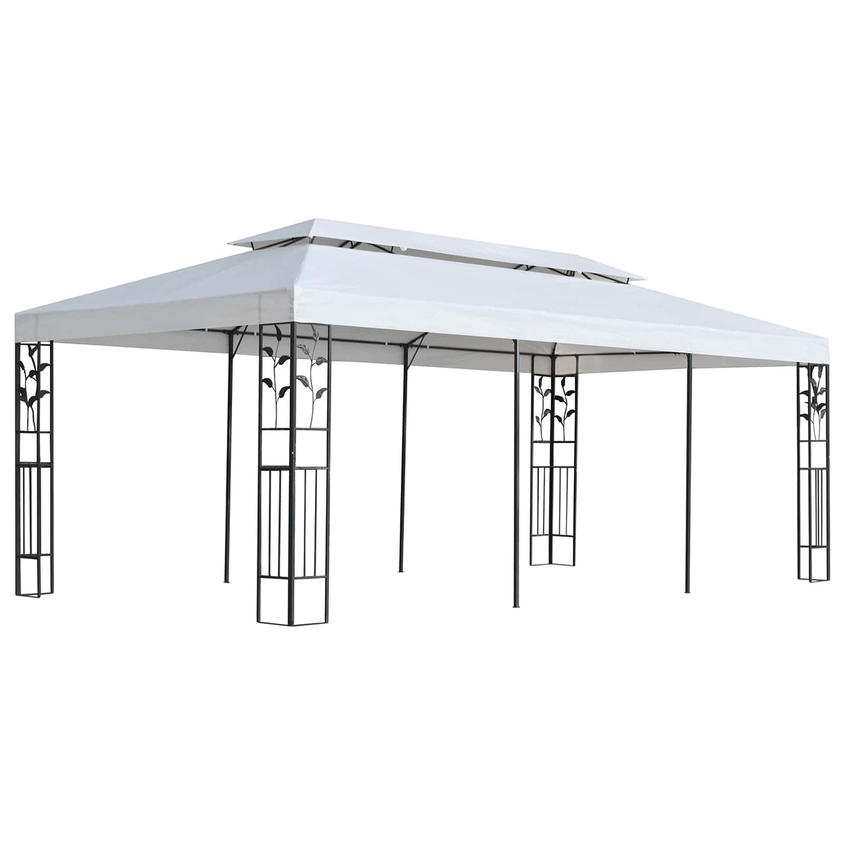 Pavėsinės audinys Balta 300 x 600 cm Poliesteris