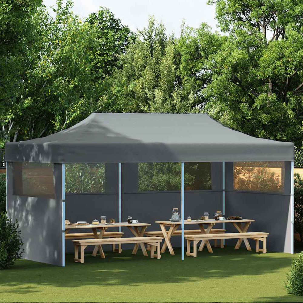 Išskleidžiama proginė palapinė, antracito spalva, 3x6m