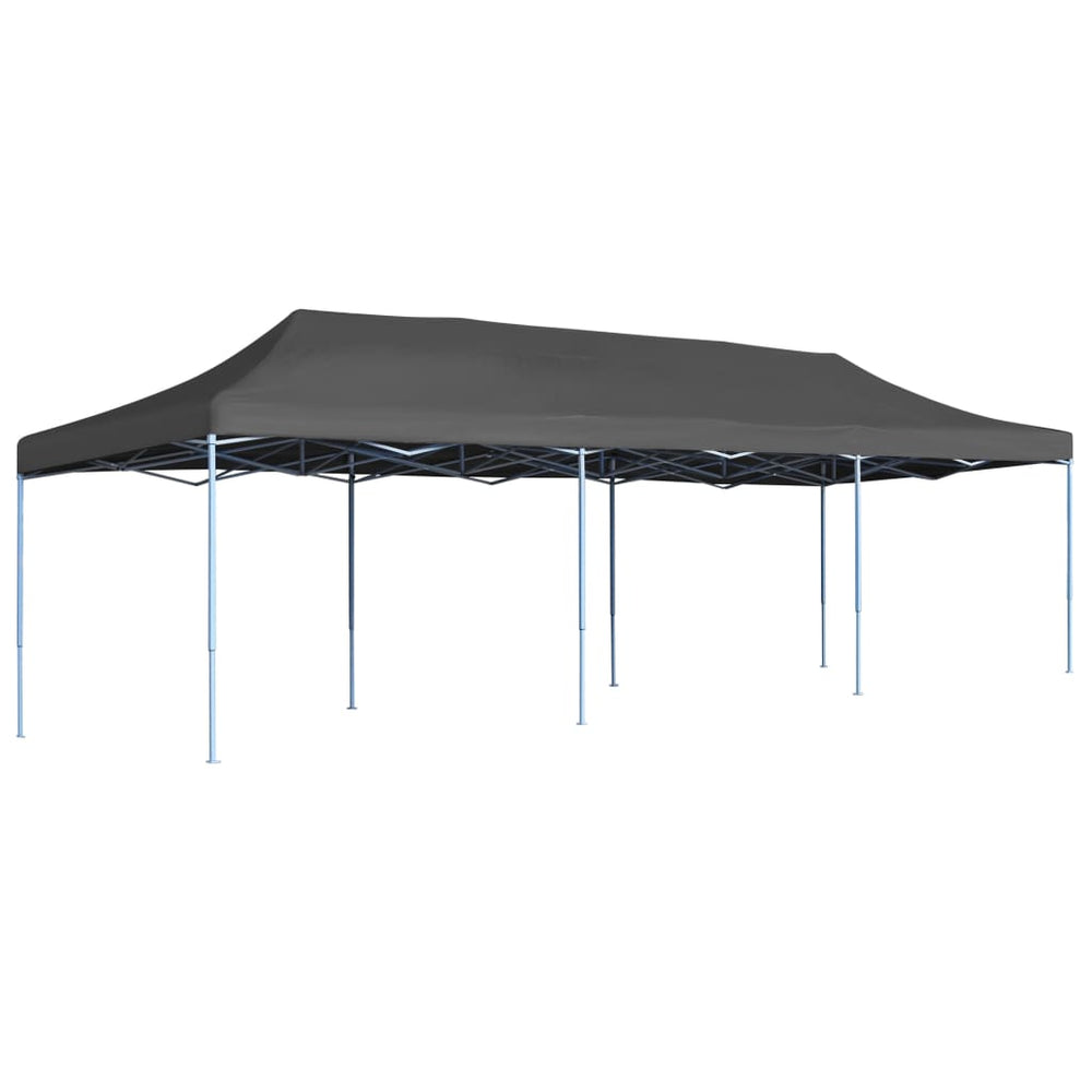 Išskleidžiama proginė palapinė, antracito spalvos, 3x9 m