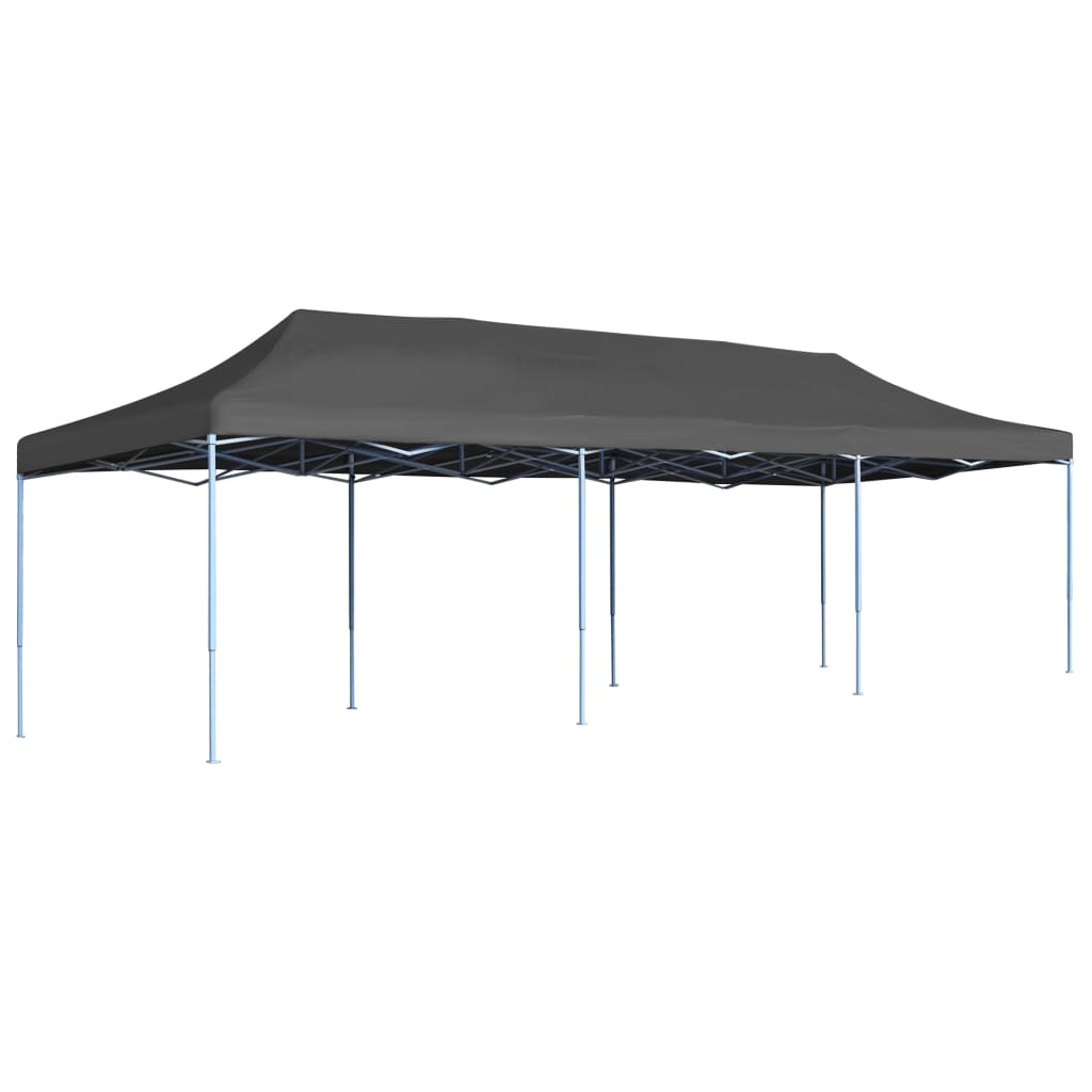 Išskleidžiama proginė palapinė, antracito spalvos, 3x9 m