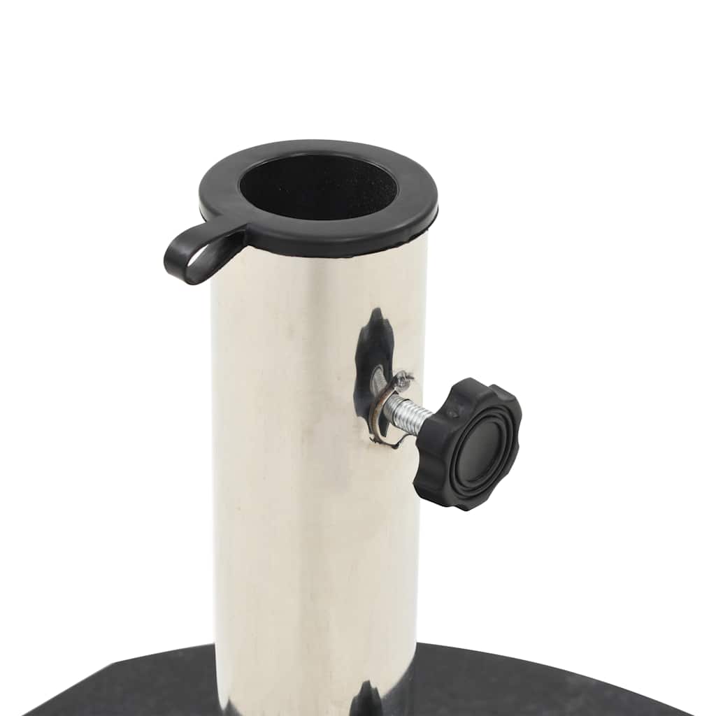 Parasol base, black, granite, 28.5kg, round