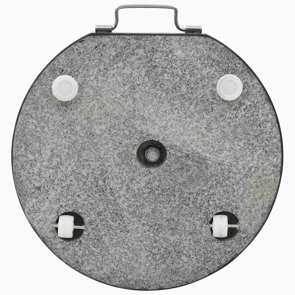 Parasol base, black, granite, 28.5kg, round