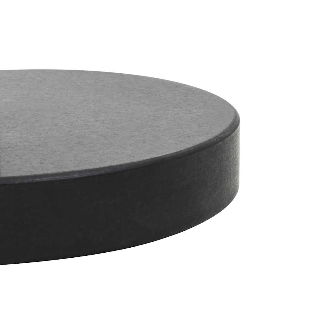 Parasol base, black, granite, 28.5kg, round