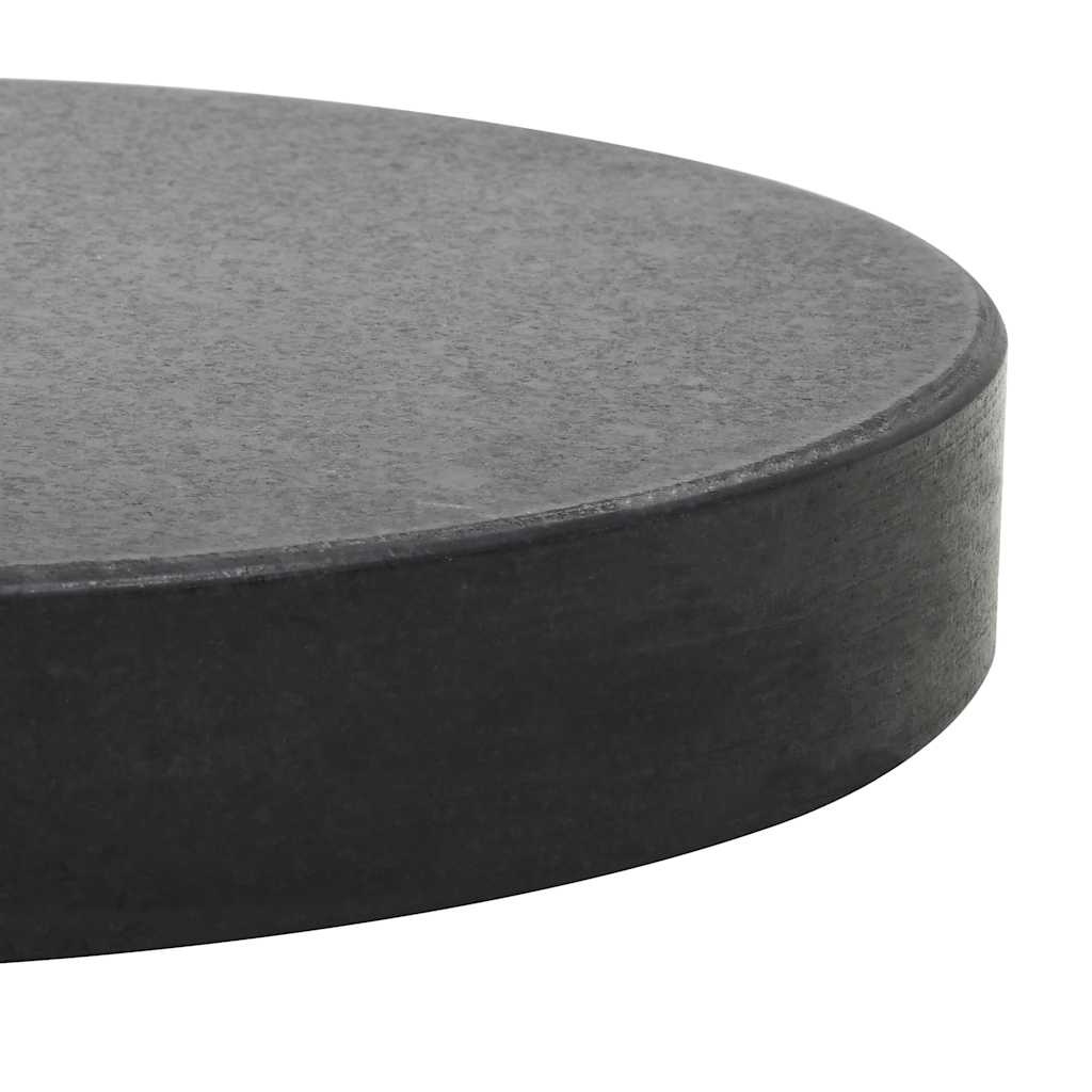 Lietussargu statīvs, granīts, 20 kg, apaļš, melns