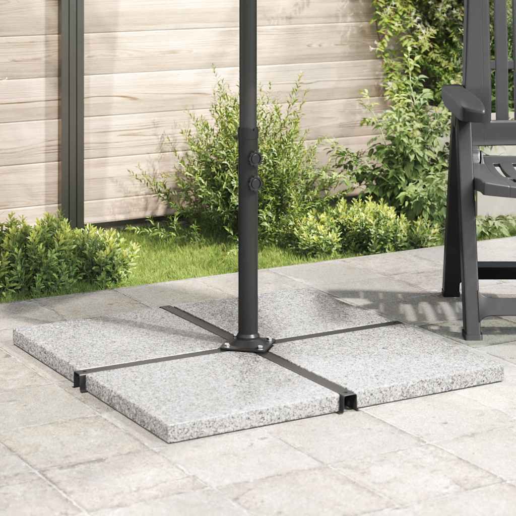 Parasol base weight, grey, granite, 25 kg, square