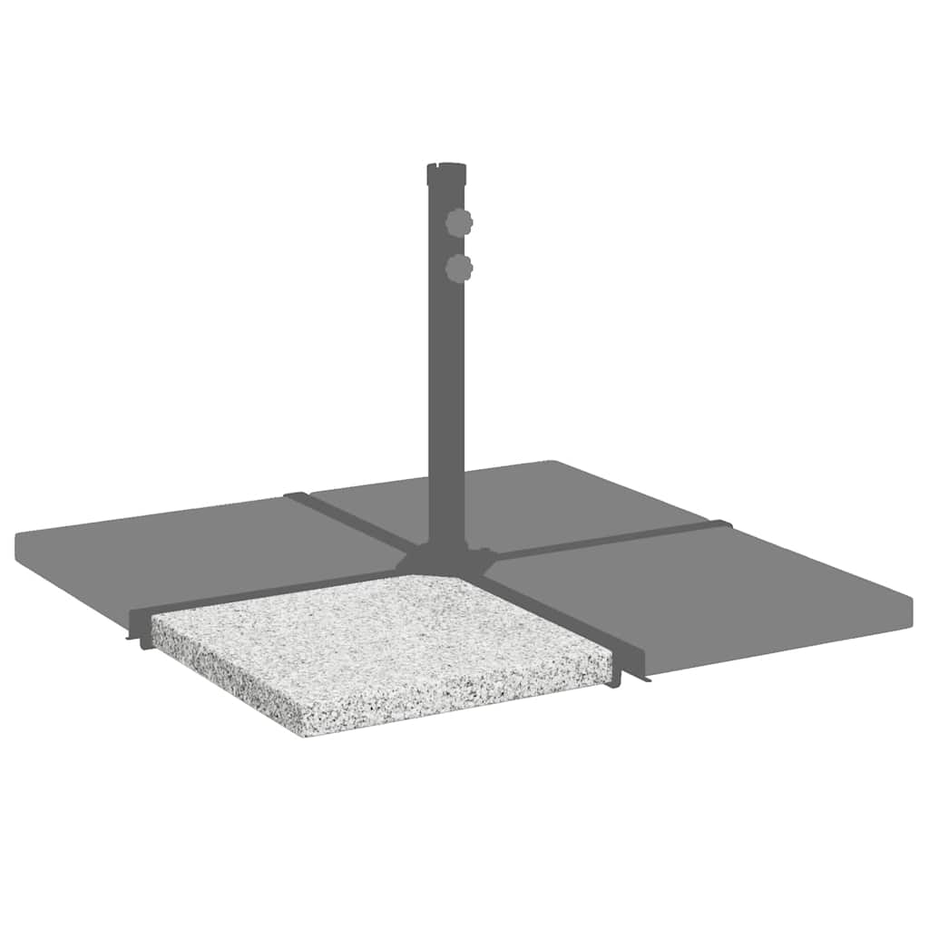 Parasol base weight, grey, granite, 25 kg, square