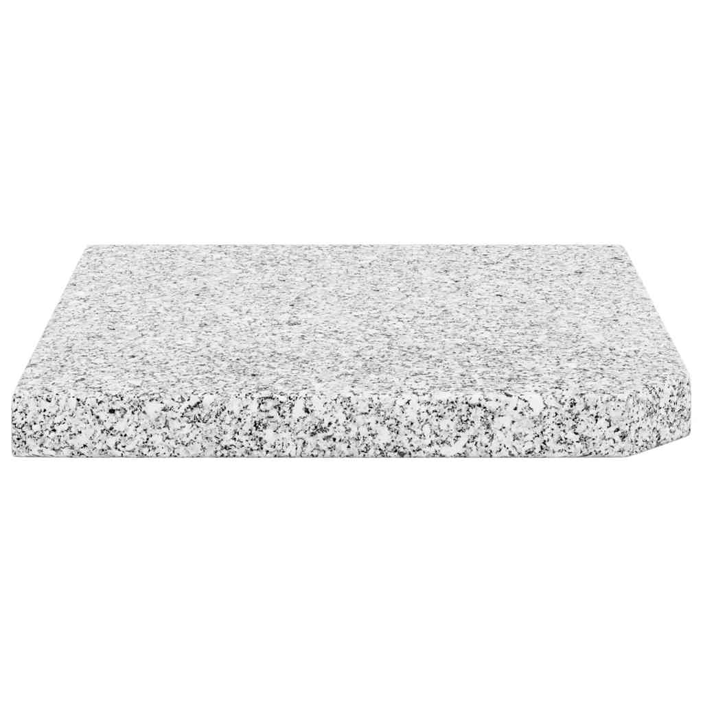 Parasol base weight, grey, granite, 25 kg, square