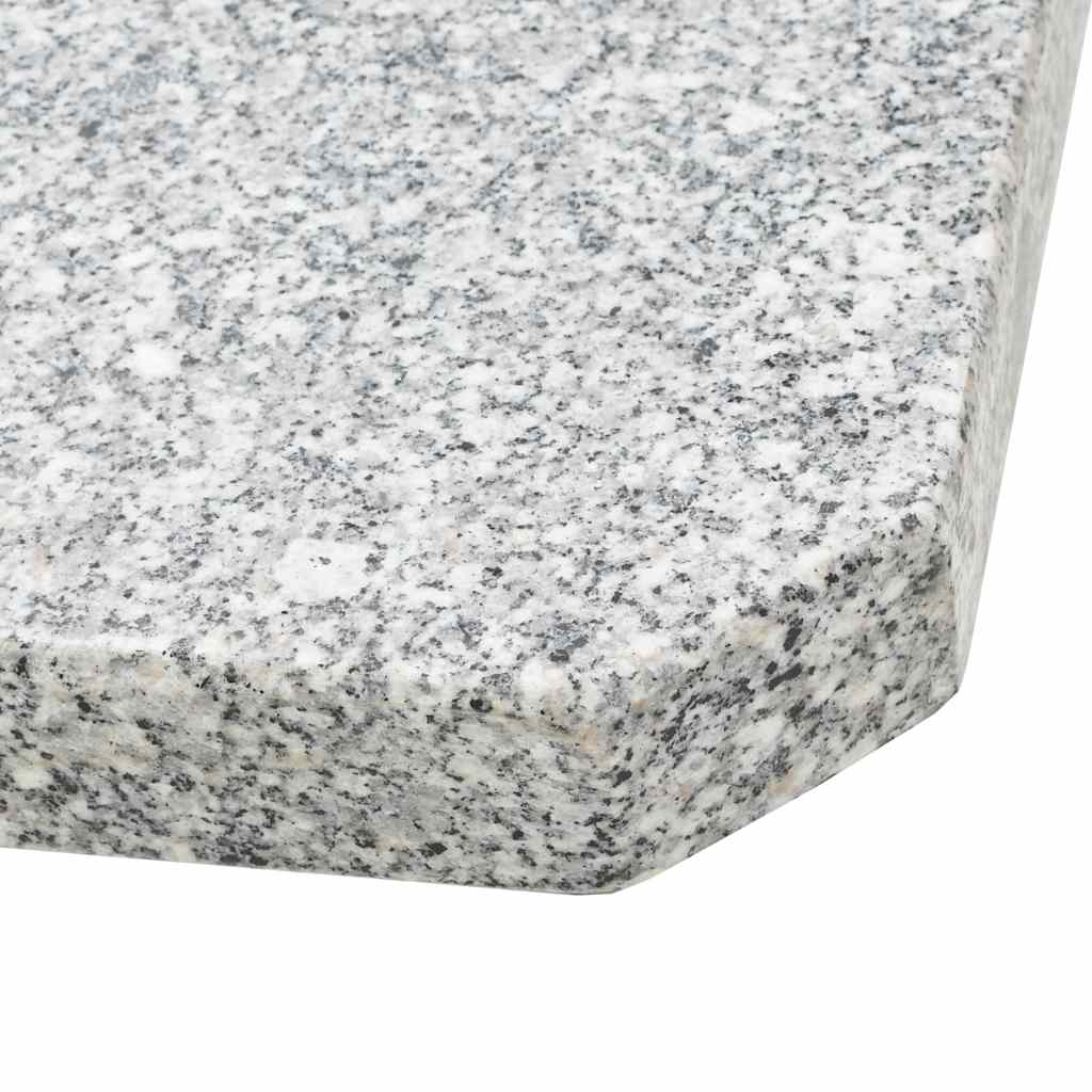 Parasol base weight, grey, granite, 25 kg, square