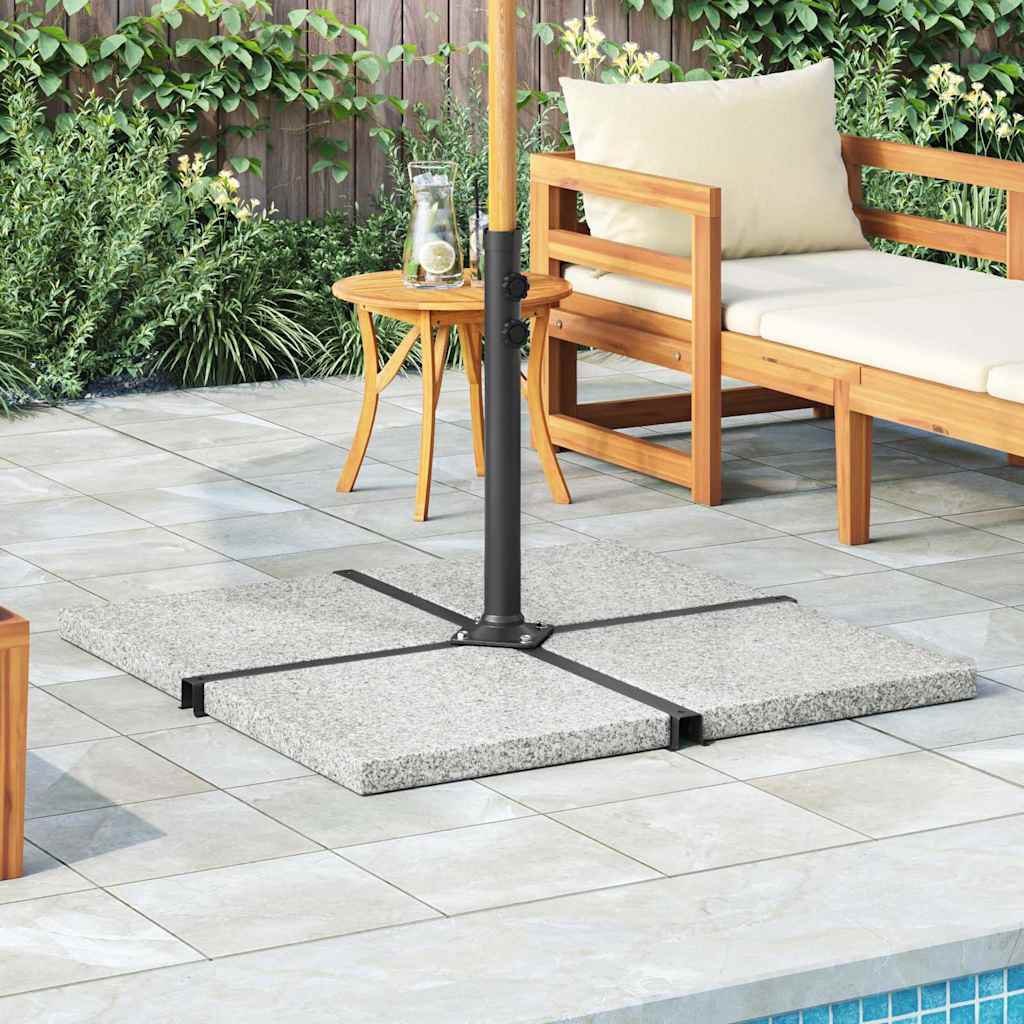 Parasol base weight, grey, granite, 25 kg, square