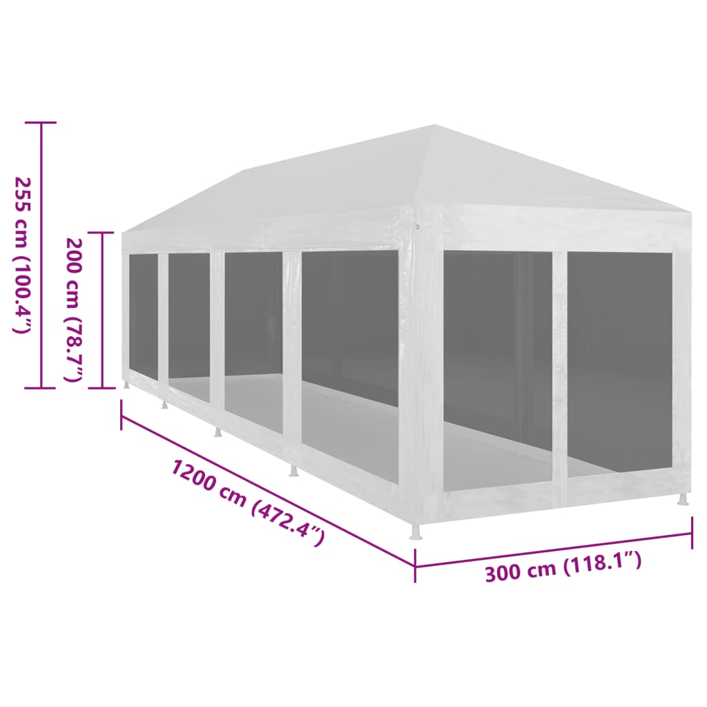 Proginė palapinė SOLAR, 12x3m