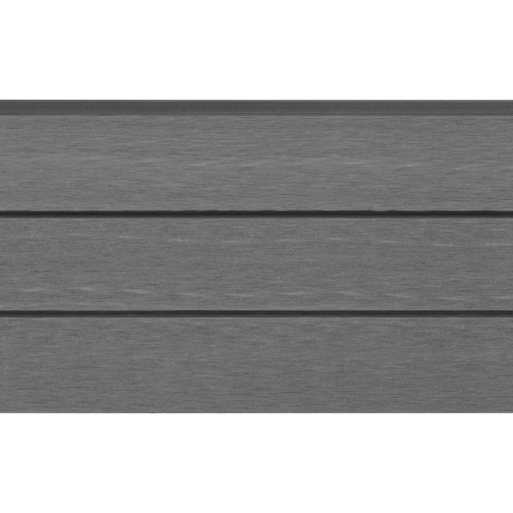 Rezerves žoga dēļi, pelēki, WPC, 9 gab., 170 cm