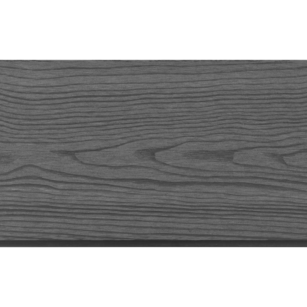 Rezerves žoga dēļi, pelēki, WPC, 9 gab., 170 cm