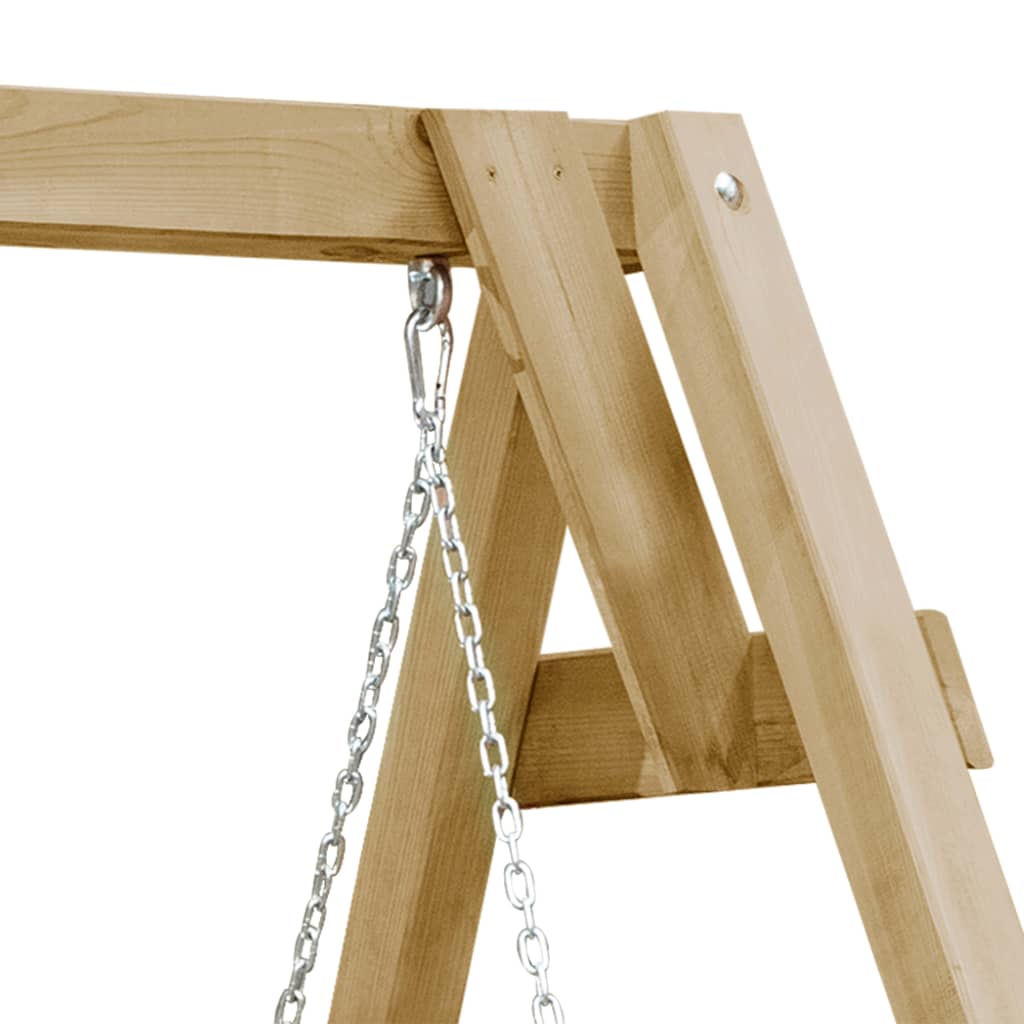 Swing bench, 205x150x157cm, impregnated pine wood